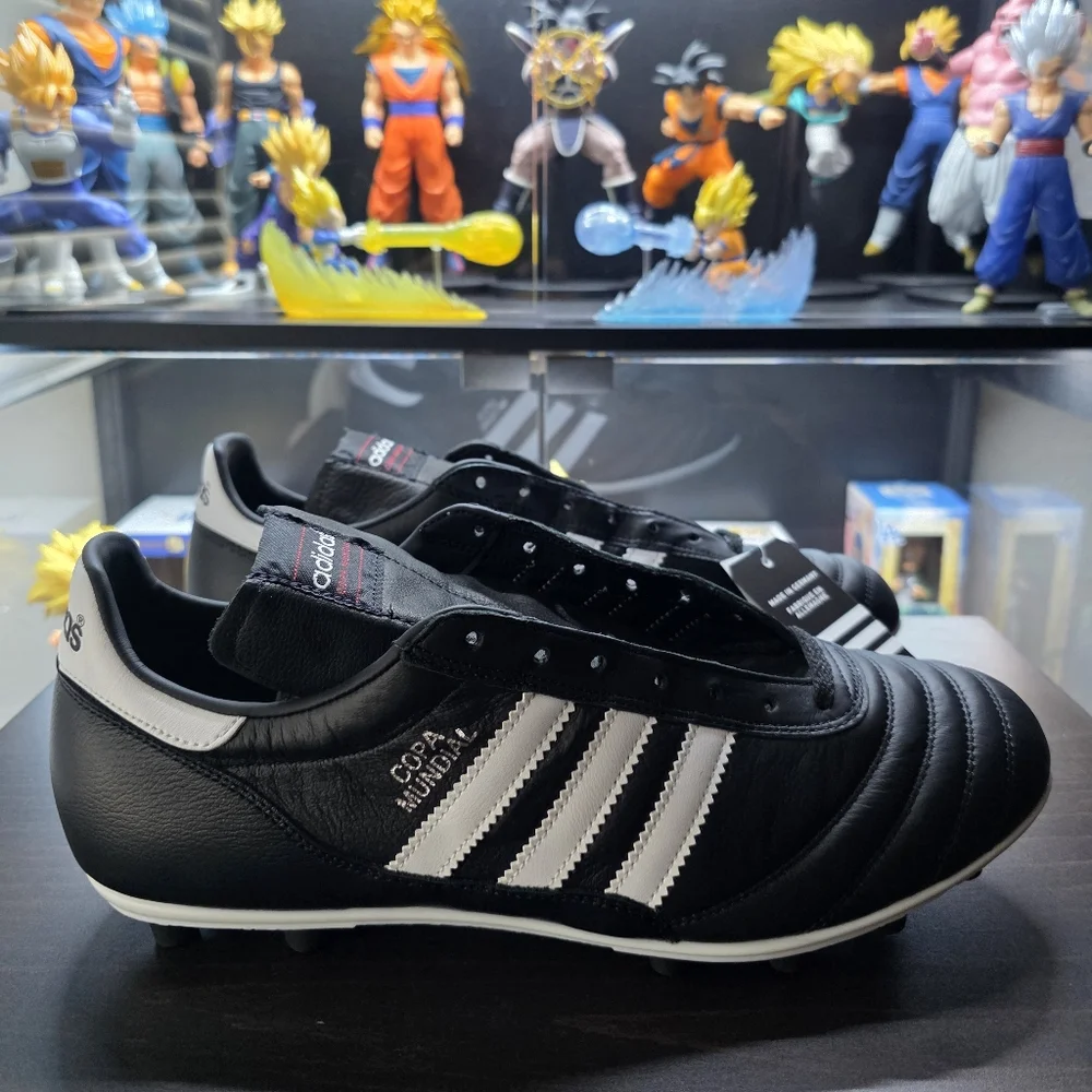 Adidas Copa Mundial Soccer Cleats Black Leather Germany 015110 Men US Size 11.5 - Picture 1 of 12